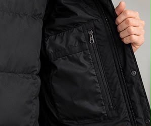 Doudoune à Capuche Matelassée – Noir